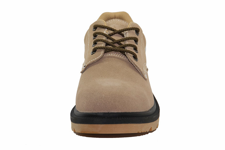 Wholesale Suede Leather Men Work Shoes / Steel Toe Cap Shoes Rubber Cementing Outsole from china suppliers