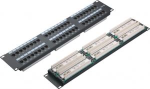 Wholesale UTP 48 Port Patch Panel 2U AMP Type Cat5e Patch Panels for Computer Center YH4015 from china suppliers