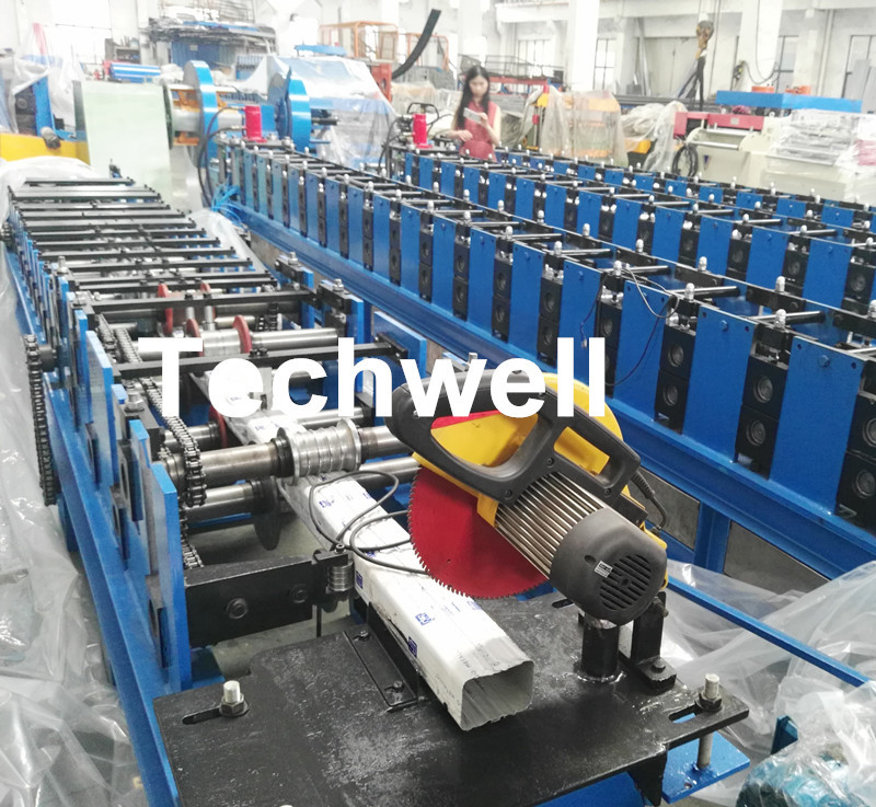 Wholesale Downspout Machine / Suqure Tube Cold Roll Forming Machine for Making Rectangular Tube from china suppliers