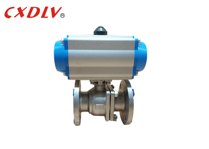 Wholesale SS316 2PC Full Port Air Pneumatic Actuated Ball Valve Q641F JIS10K 50A from china suppliers