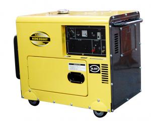 Wholesale Electric Starter 3 Phase Silent Diesel Generator Set 60HZ KDE3500T3 from china suppliers