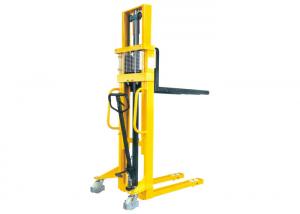 Wholesale Strong Mast Manual Pallet Stacker C Type Steel Yellow Color Comfortable Operation from china suppliers