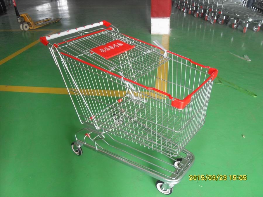 Wholesale 180 Liter Supermarket Shopping Trolley German Style With Base Grid from china suppliers