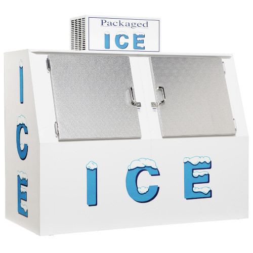 Wholesale Double slant doors ice merchandiser for gas station bagged ice stroaged from china suppliers
