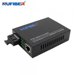 Wholesale 100M Single Port Singlemode Dual Fiber POE Media Converter For IP Camera from china suppliers