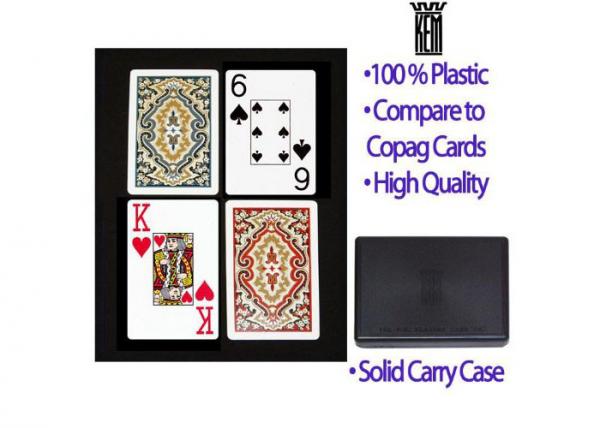 Quality Poker Scanner Recyclable Marked Plastic Paisley Kem Arrow Playing Cards for sale