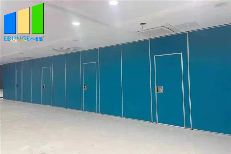 Wholesale Function Hall Foldable Acoustic Partition Panels With Moveable Pass Door from china suppliers
