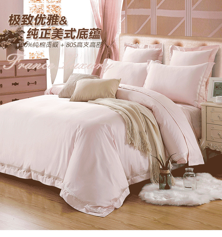Wholesale Modern Style All Cotton Bedspreads , Softest 100 Cotton Full Size Bed Sheets from china suppliers