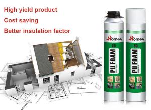 Wholesale Expanding Insulation Spray Cracks Pu Foam Sealant For Window Gap from china suppliers