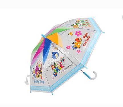 Wholesale EVA Material Kids Transparent Umbrella Bubble Rain Umbrella 8 Ribs Off - Set Print from china suppliers