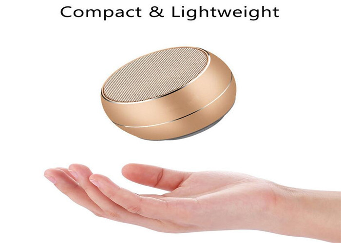 China Metal Mini Bluetooth Speaker LED Light Portable Subwoofer Speakers Support AUX TF Card FM MIC Handsfree 8hrs Music Play on sale