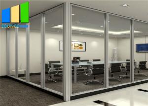 Wholesale Interior Room Divider Aluminum Frame Single Glass Partition Wall For Office Meeting Room from china suppliers
