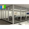 Buy cheap Interior Room Divider Aluminum Frame Single Glass Partition Wall For Office from wholesalers