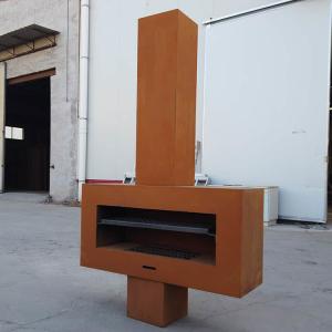Wholesale 1200mm Corten Steel Fire Pits ISO9001 Wood Burning Patio Heaters from china suppliers