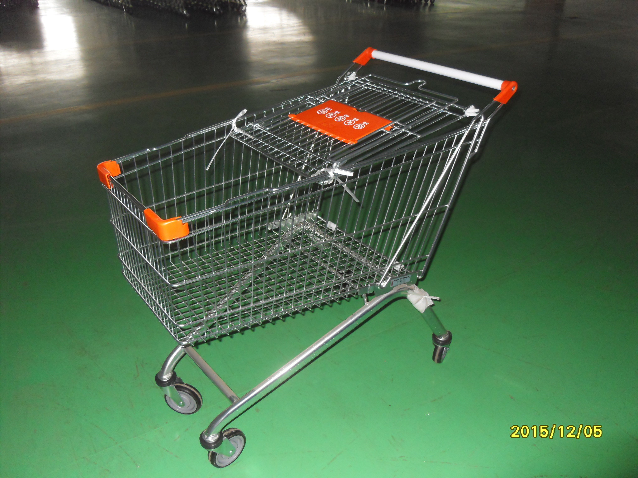 Wholesale 150 L European Style Shopping Trolley Carts Anti Theft For Supermarket from china suppliers