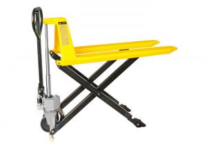 Wholesale Small Size Scissor Pallet Truck , High Lift Pallet Truck With Lifting Height 800mm from china suppliers