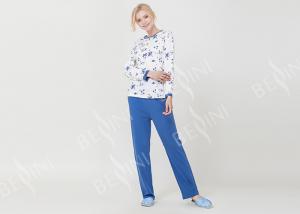 Wholesale Beautiful Floral Womens Pyjama Sets Home Suit For Adult Customized Size from china suppliers