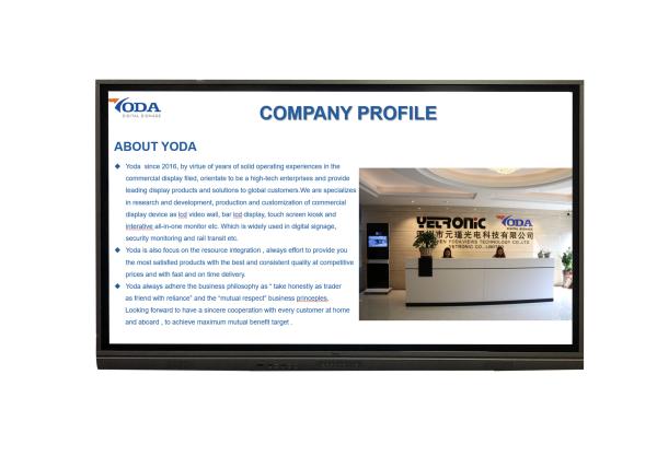 Quality 350cd/m2  Multimedia Touch Teaching Screen for sale