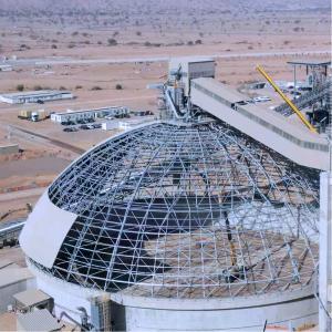 Wholesale LF Space Frame Steel Structure Dome Clinker Storage Shed from china suppliers