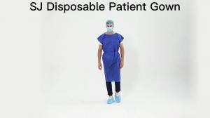 China OEM Hospital Gowns Wholesale Medical Gowns Open Shoulder Short Sleeve on sale