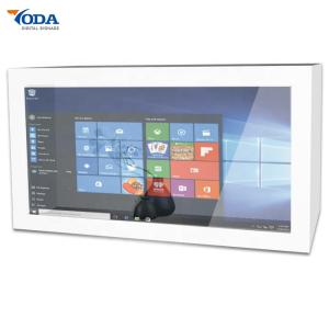Standalone Transparent LCD Showcase  Network WLAN USB RJ45  Support Various Language