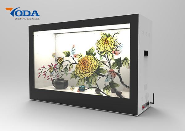 Quality Touch Screen Transparent LCD Showcase Display , Ultra Thin LCD Transparent Monitor for sale