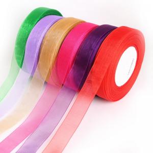 China Good Quality Celebrate It Gift Organza Ribbon With Satin Edge For Packing on sale