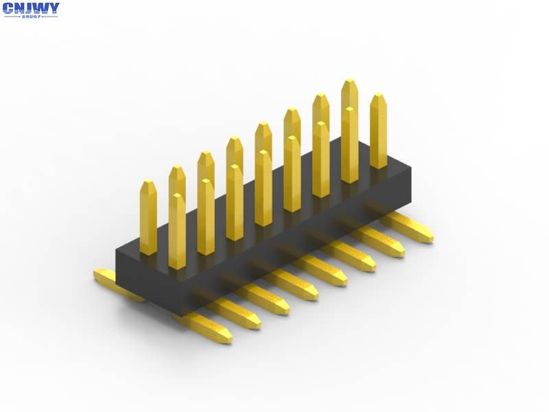 Wholesale Dual Row Smd Male Pin Header Connector 14 Pin Copper Alloy Contact Material from china suppliers