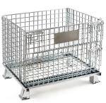 High Capacity Galvanized Foldiding Storage Wire Mesh Cages