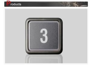 Wholesale Elevator Hitachi Braille Button / Elevator Push Button Size 39x39 Mm from china suppliers