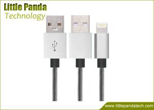 China Nylon Braided USB Data Cable MFI Data Cable 8 Pin USB Cable for Charging Gold Plated Metal USB Cable on sale