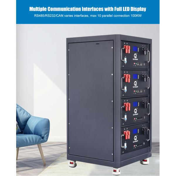 Lithium Ion Battery Energy Storage Cabinet 40KW 48V 800AH Stable Use