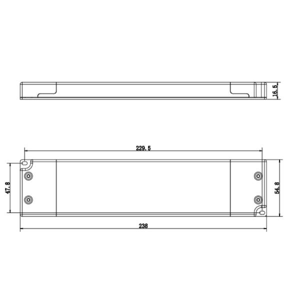 Letaron Ultra Thin Switching Led Driver , 90 Watt Led Driver For Cabinet Lighting
