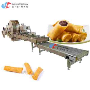220V 50Hz Automatic Spring Roll Machine OEM Lumpia Rolling Machine