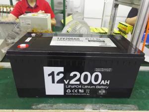 Wholesale Custom 12V 200Ah LiFePO4 Battery For Solar Storage With Built In BMS Handpack from china suppliers