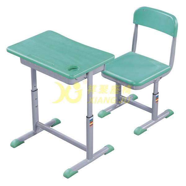 Height Hollow Polythylene Adjustable Student Desk And Chair Set Size 600*400mm