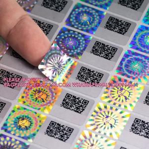 Wholesale Security Labels QR Code Anti Counterfeiting Sticker 3D Self-Adhesive VOID Holographic Label from china suppliers