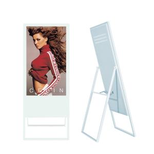 Wholesale Portable Free Standing 43&quot; inch LED LCD WIFI network Android advertising board signage menu board from china suppliers
