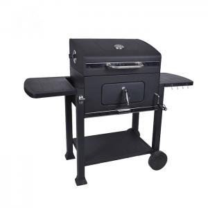 Wholesale Black Powder Coated 24 Inch Garden Barbecue Grill Charcoal Trolley Bbq from china suppliers