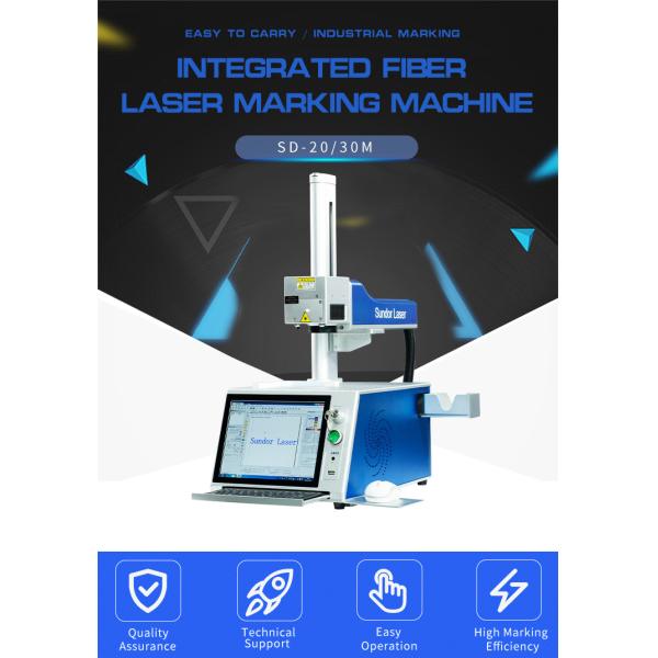 20w 30w Mini Small Raycus Laser Marker Engraver Optical Fiber Engraving Marking Machine For Plastic Logo Pvc Cable Metal
