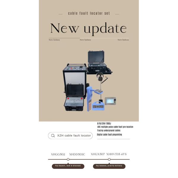 Portable Underground Cable Fault Locator Set High Voltage 8 / 16 / 32kV 2000j