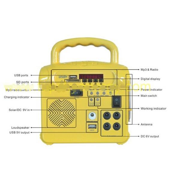 Mini stand alone solar lighting system green energy for home using lighting & charging