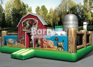 China Outdoor Playground Toddler Jump House Giant Farmyard Inflatable Toddler Playground With Beautiful Logo Printing on sale