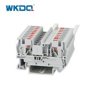 Wholesale JPT 4 Low Voltage Spring Din Rail Push In Terminal Block Installation Without Tool from china suppliers