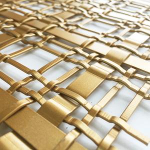 Wholesale Customized Wire Diameter PVD Coated Woven Metal Mesh Fire Resistant from china suppliers