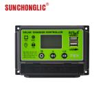 Intput 20A PWM Solar Charger Controllers 2A Output 12v 24v Solar Charge