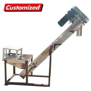 OEM Custom Feed Screw Conveyor Powder Hopper Feeder For Sugar Processing