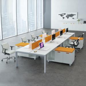 Wholesale Wooden Office Furniture 8 Person Staff Table Modular Open Office Workstation from china suppliers
