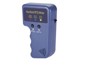China Plastic Small Handheld 125KHz EM410X RFID Card Reader Writer on sale