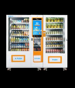 Wholesale Combo Smart Vending Machine , Customized Master Slave Cashless Vending Machine from china suppliers
